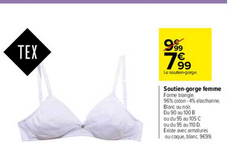 soutien-gorge femme tex
