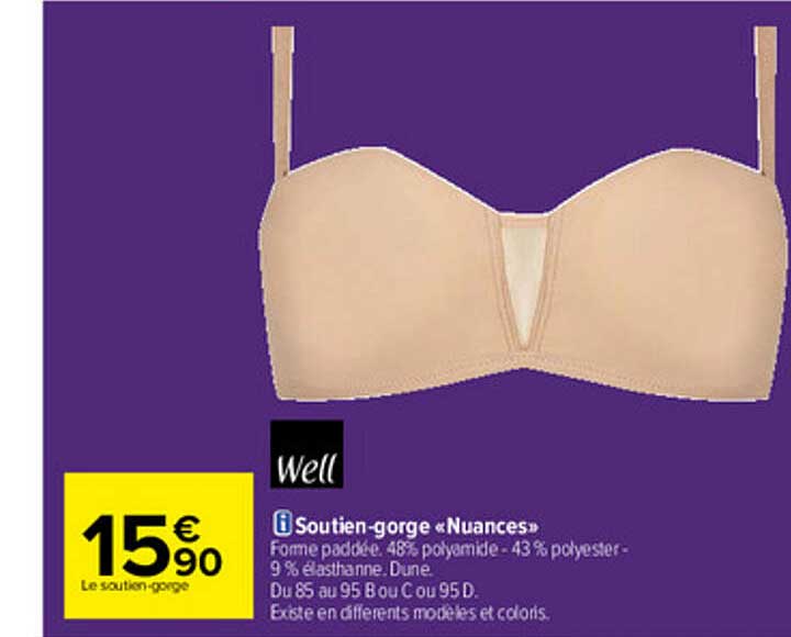 soutien-gorge «nuances» well