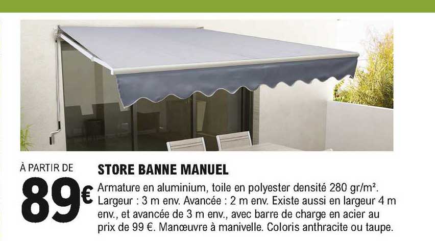store banne manuel