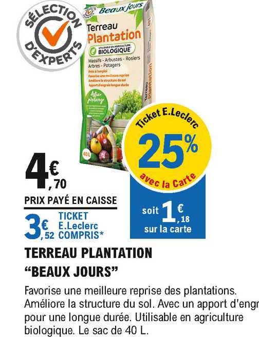 terreau plantation "beaux jours"