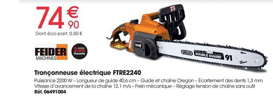 tronçonneuse électrique feider machines