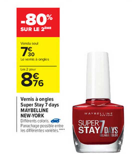 vernis à ongles super stay 7 days maybelline new-york