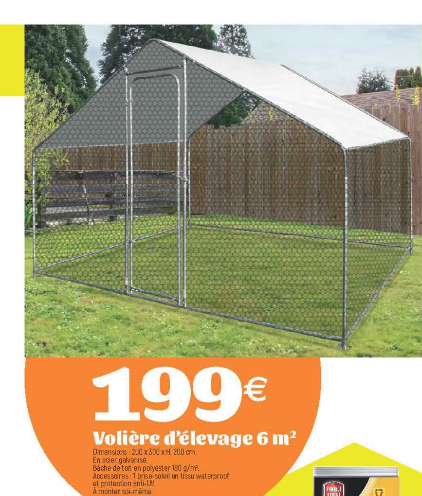 volière d'élevage 6 m2