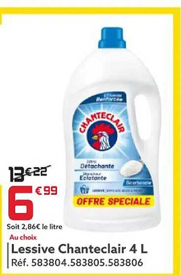 Lessive Chanteclair 4l