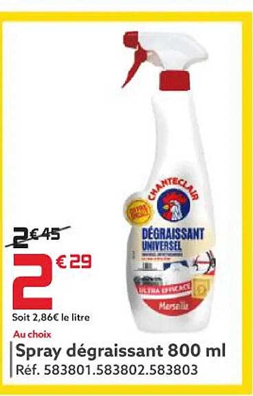 spray dégraissant 800ml