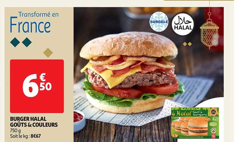 burger halal goûts & couleurs