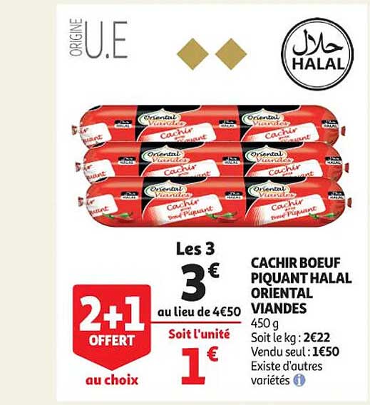 cachir bœuf piquant halal oriental viandes