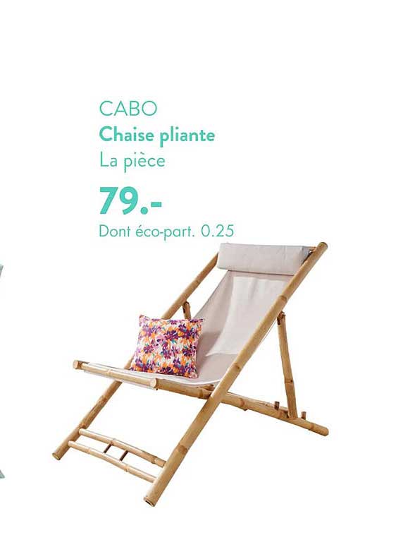 chaise pliante cabo