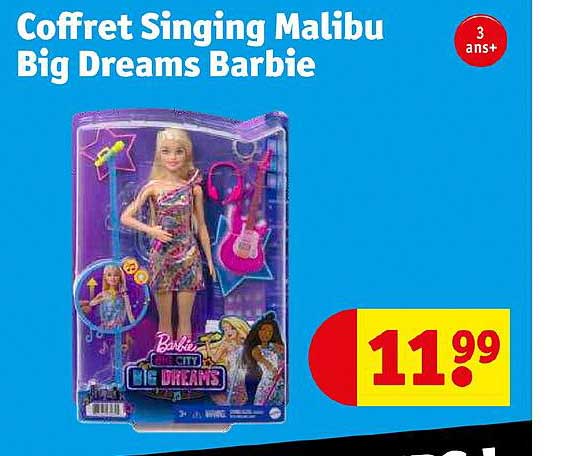 coffret singing malibu big dreams barbie