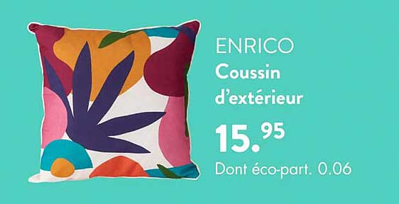 coussin d'extérieur enrico