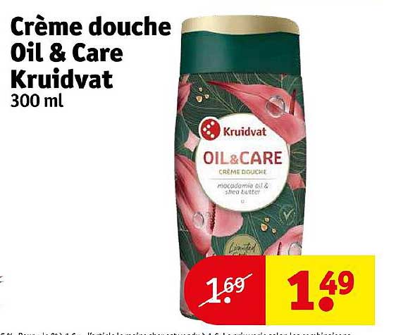 crème douche oil & care kruidvat