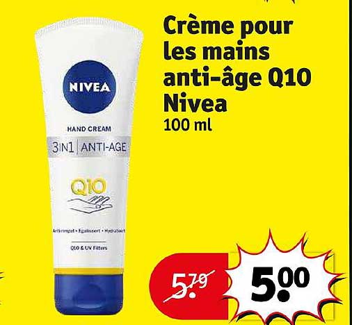 crème pour les mains anti-âge q10 nivea
