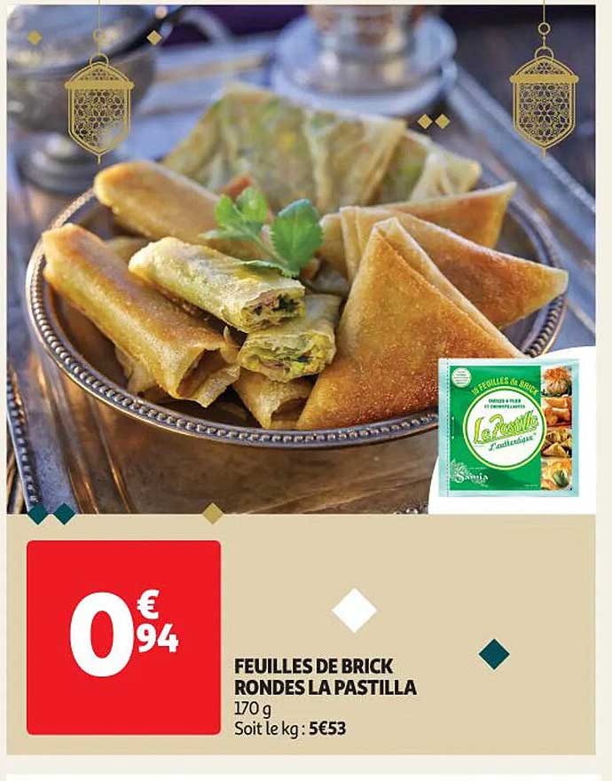 feuilles de brick ronde la pastilla