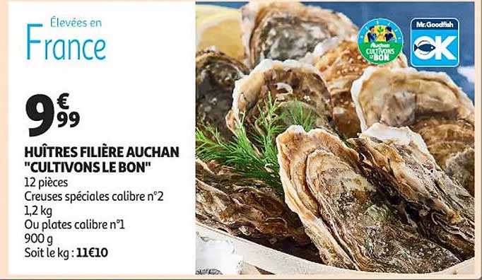 huîtres filière auchan "cultivons le bon"