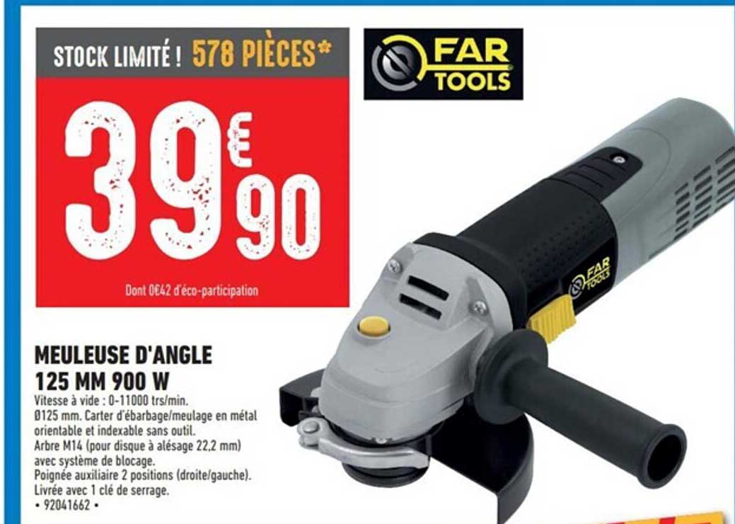 meuleuse d'angle 125 mm 900 w far tools