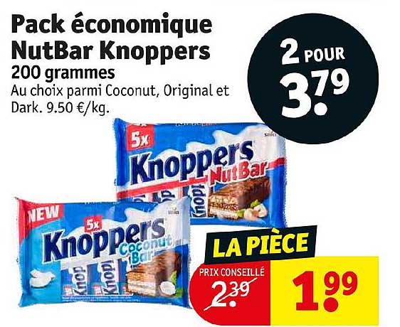 Pack économique Nutbar Knoppers