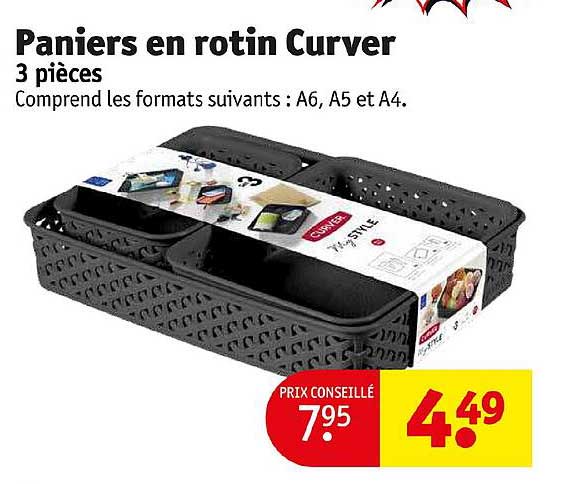 Paniers En Rotin Curver