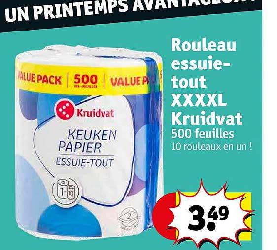 rouleau essuie-tout xxxxl kruidvat