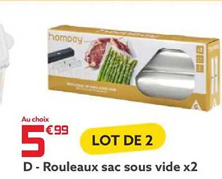 rouleaux sac sous vide x 2