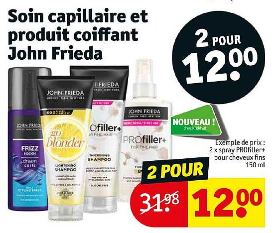 soin capillaire et produit coiffant john frieda