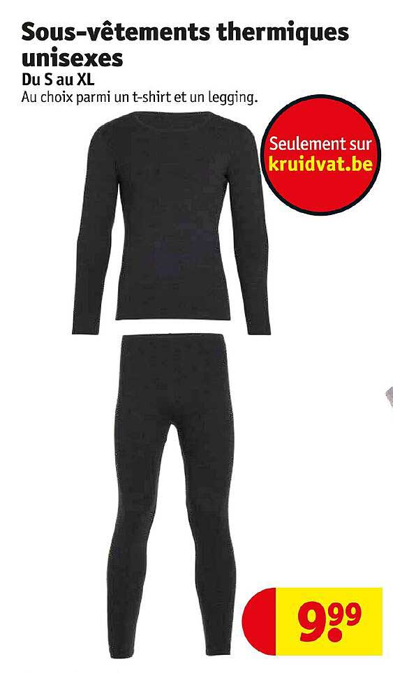 Sous-vêtements Thermiques Unisexes