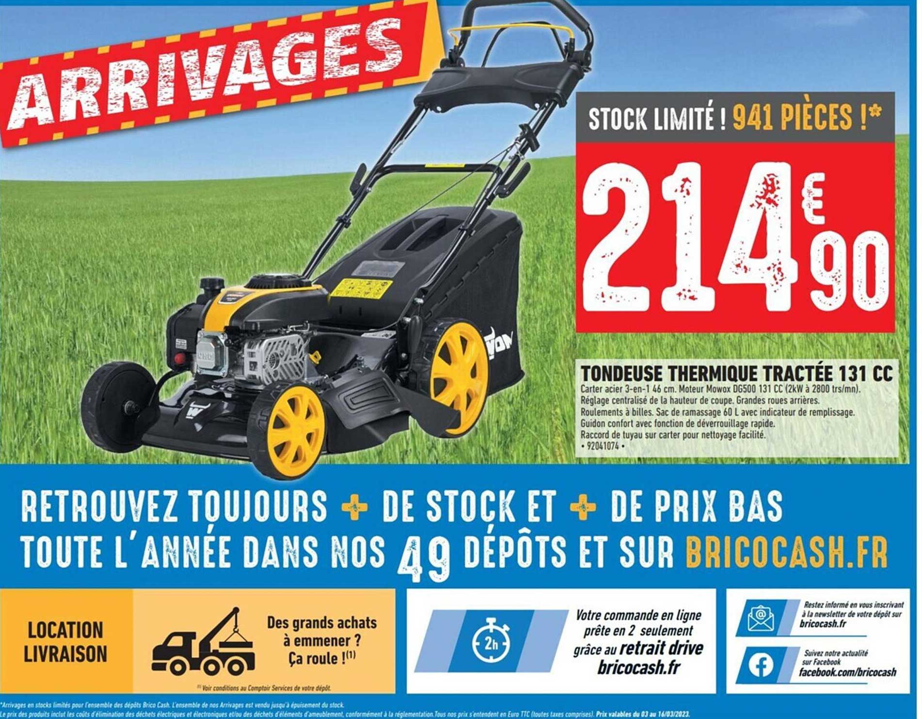 Tondeuse Thermique Tractée 131 Cc