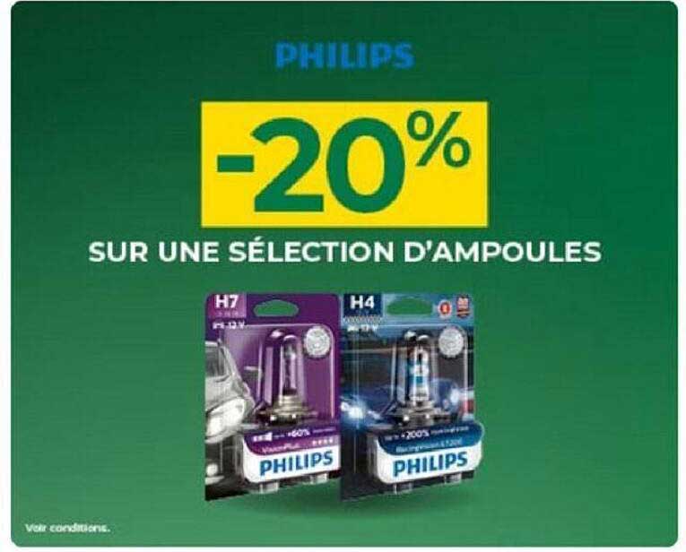 -20% sur une sélection d'ampoules philips