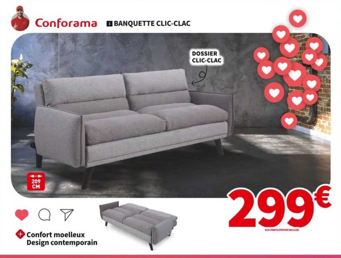 Banquette Clic-clac