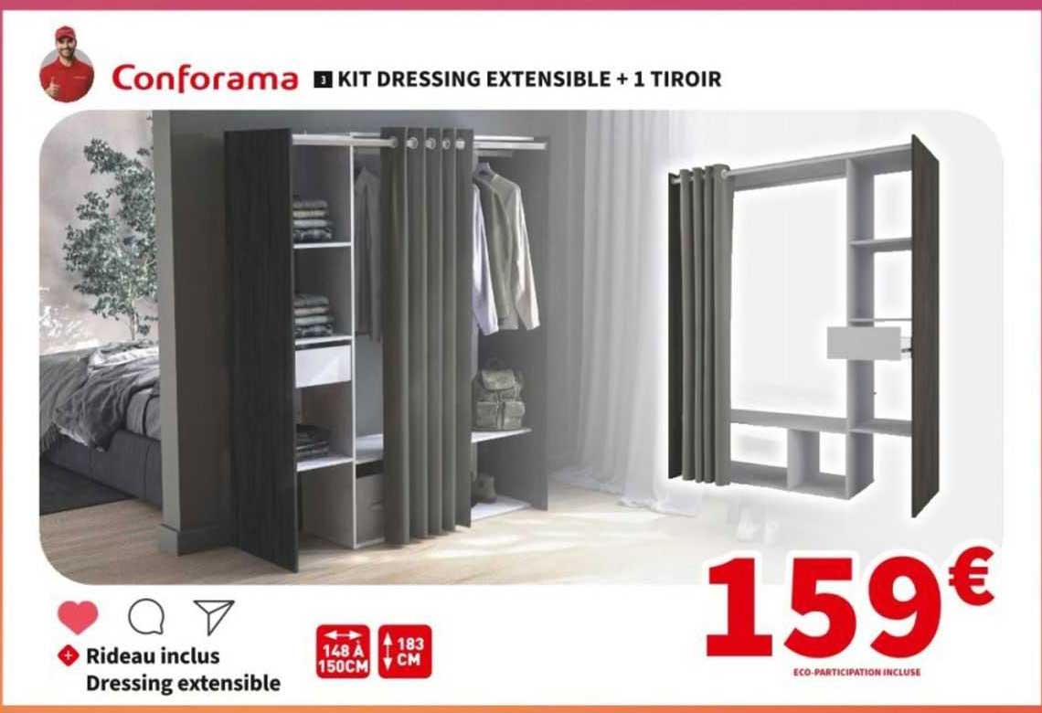 Kit Dressing Extensible + 1 Tiroir