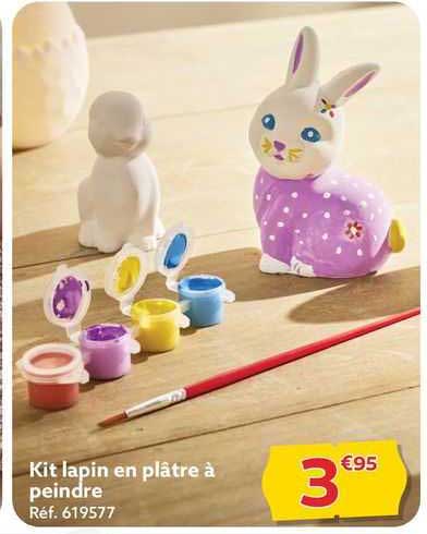 Kit Lapin En Plâtre à Peindre