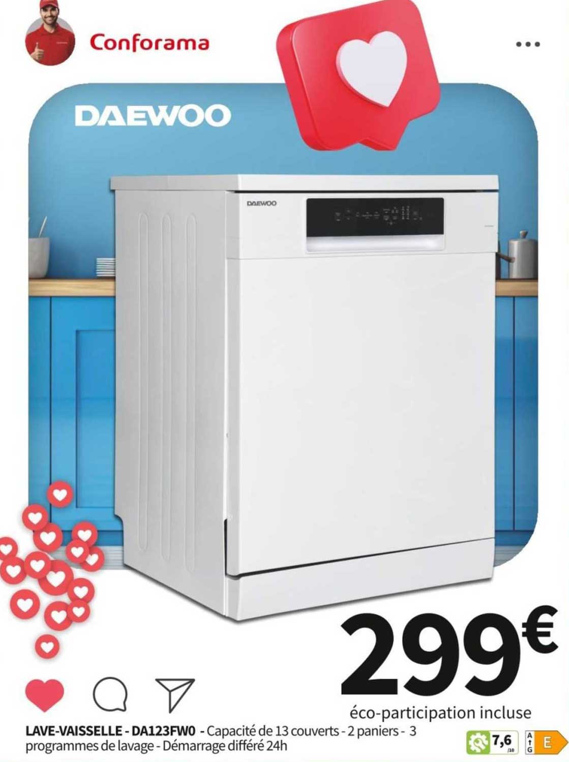 lave-vaisselle daewoo