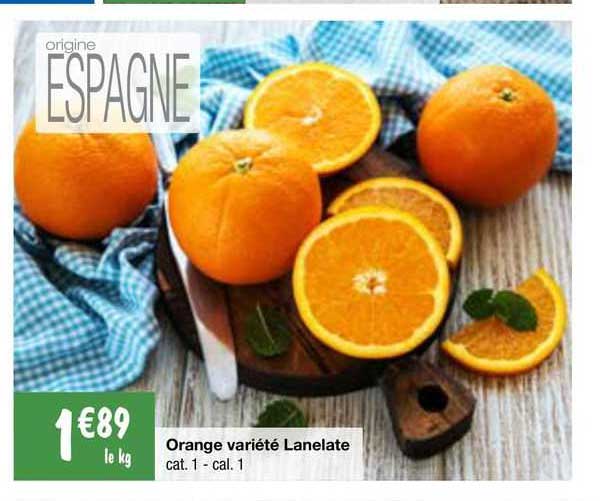 orange variété lanelate