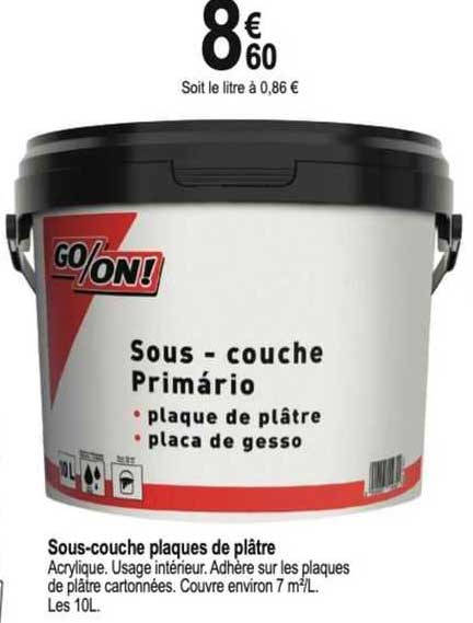 sous-couche plaques de plâtre go/on !
