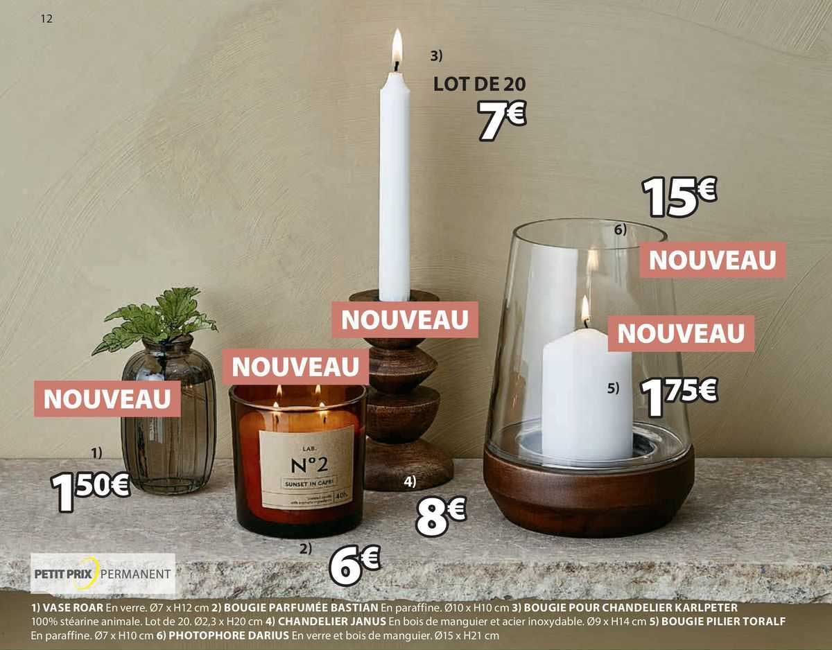 vase roar, bougie parfumée bastian, bougie pour chandelier karlpeter, chandelier janus, bougie pilier toralf, photophore darius