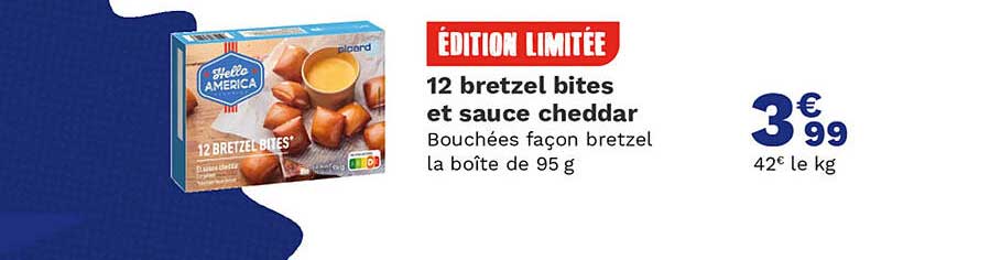 12 bretzel bites et sauce cheddar