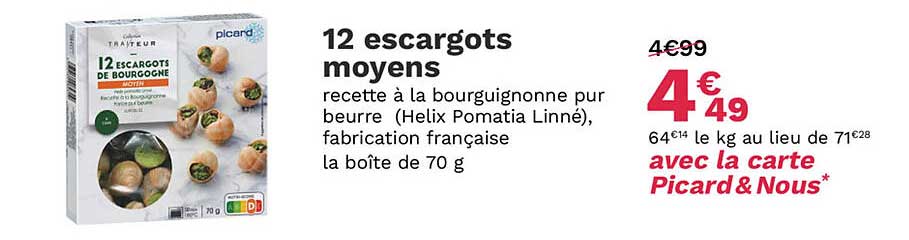 12 escargots moyens