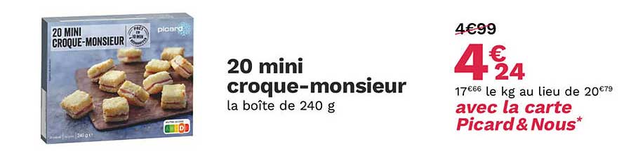 20 mini croque-monsieur