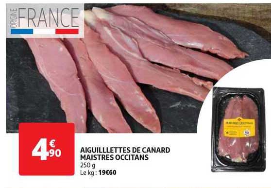 aiguillettes de canard maistres occitans