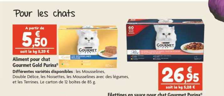 aliment pour chat gourmet gold purina