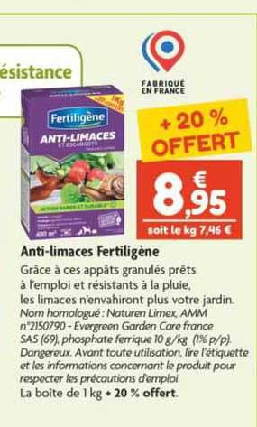 anti-limaces fertiligène