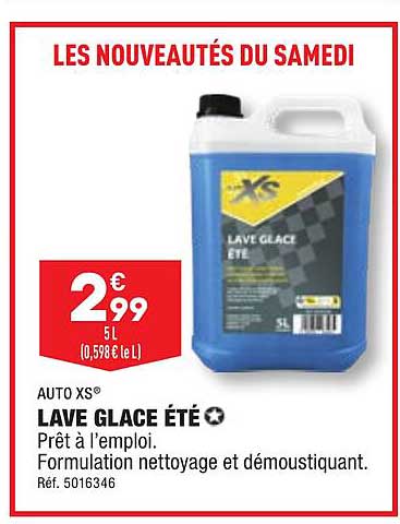 auto xs lave glace été
