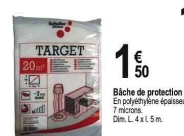 bâche de protection target