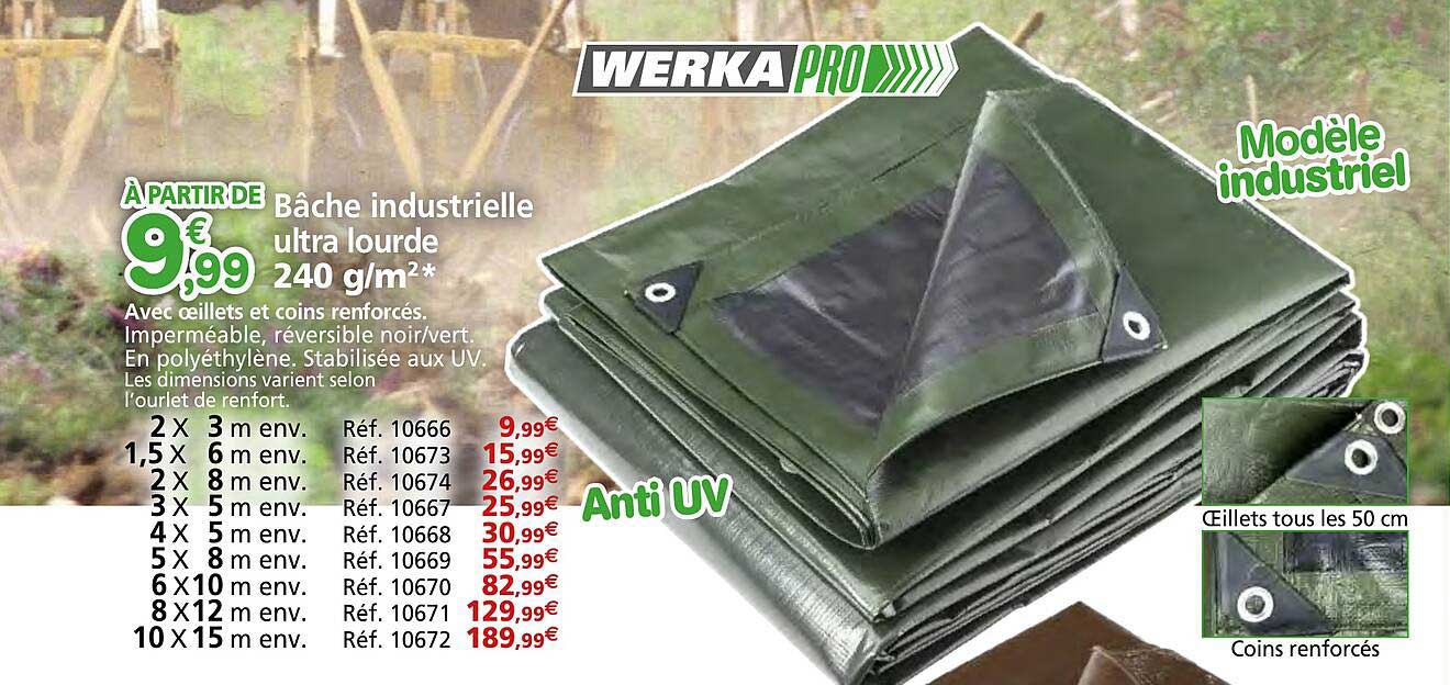 bâche industrielle ultra lourde 240 g m²