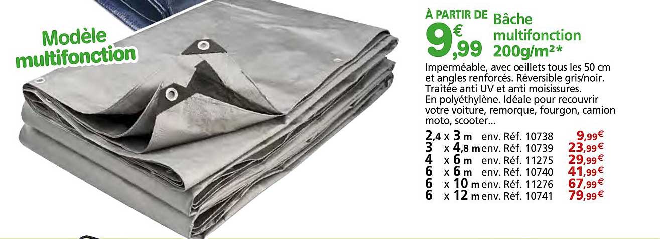 Bâche Multifonction 200g M²