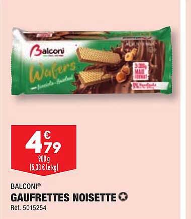 Balconi Gaufrettes Noisette