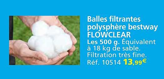 balles filtrantes polysphère bestway flowclear