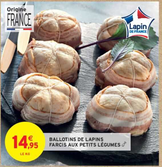 ballotins de lapins farcis aux petits légumes
