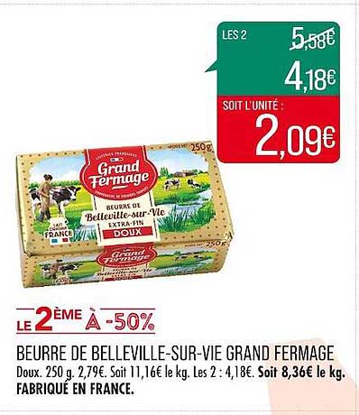 beurre de belleville-sur-vie grand fermage