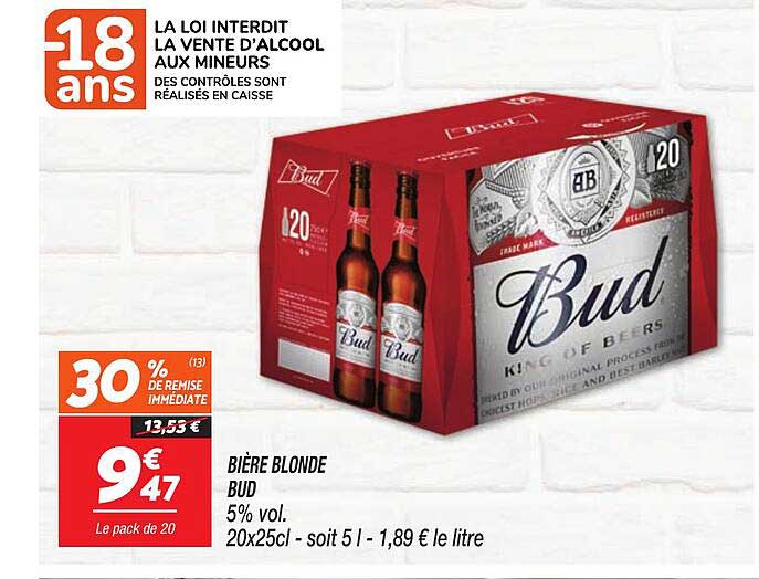 Bière Blonde Bud