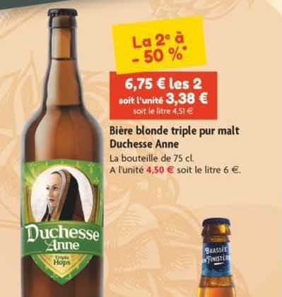 Bière Blonde Triple Pur Malt Duchesse Anne